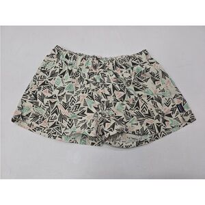 PATAGONIA Barely Baggies Shorts Aqua Black Aztec 2" Athletic Arrow Size S Womens